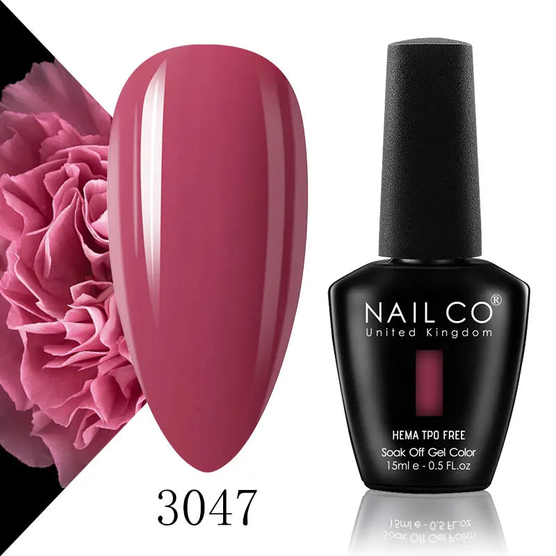 NAILCO 15ml Nail Gel Polish Semi Permanent UV Varnish Nails Art Gel Vernis Manicure TOP BASE Nails Products Supplies Equipment