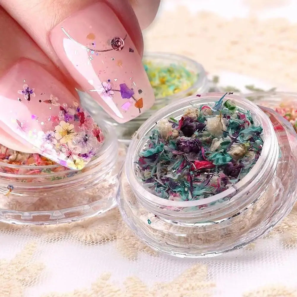 Nail Art Dried Flower Decoration Nail DIY Manicure For Nails Art Jewelry Flower Beauty Salon Decoration E3C5