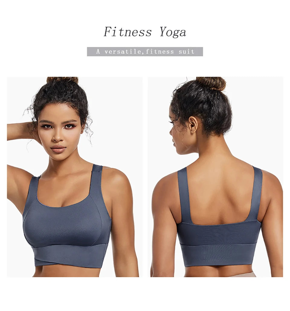 High Impact Sports Bras for Women High Support Padded Sports Bra Workout Fitness Crop Top for Women Racerback Bra for Yoga