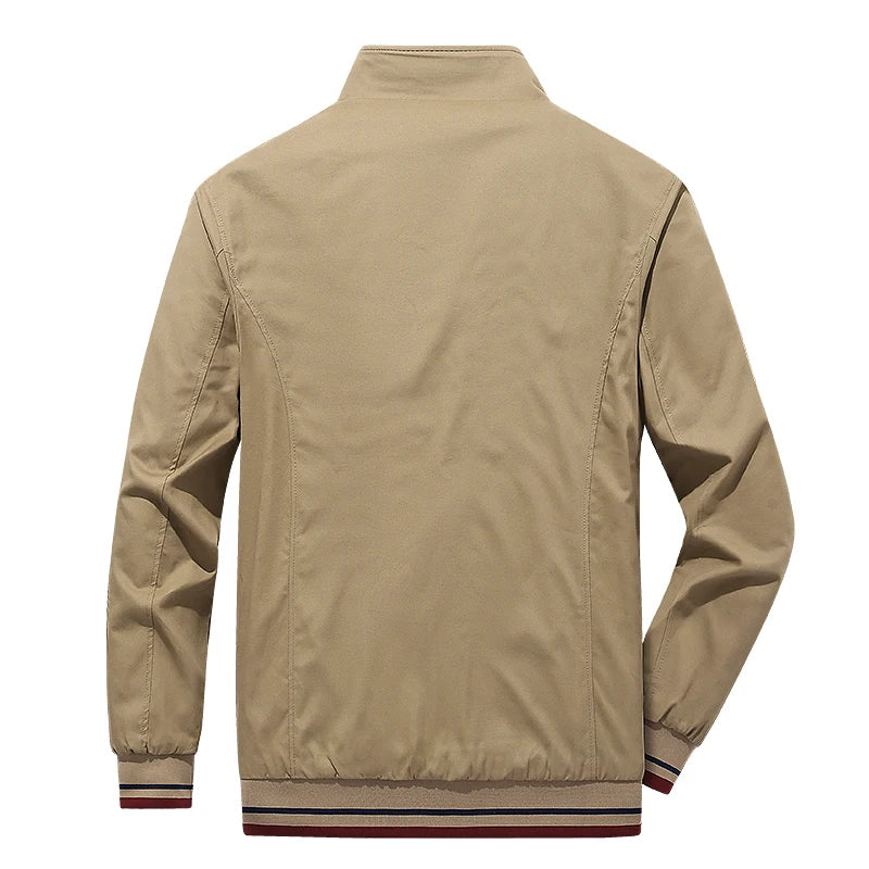 Reversible Slim Stand Collar Jacket
