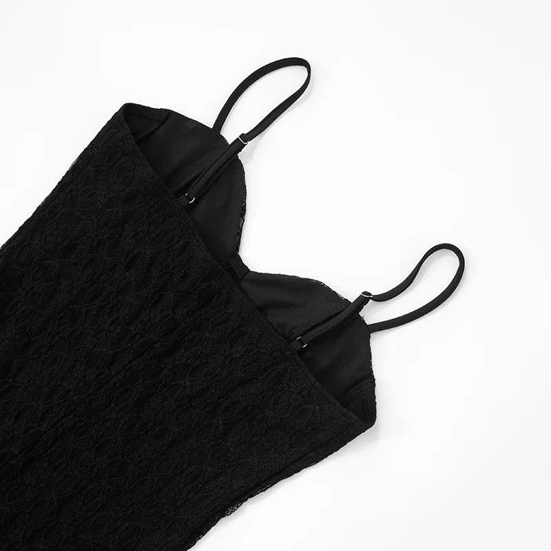 Lace Mesh Backless Summer Jumpsuit
