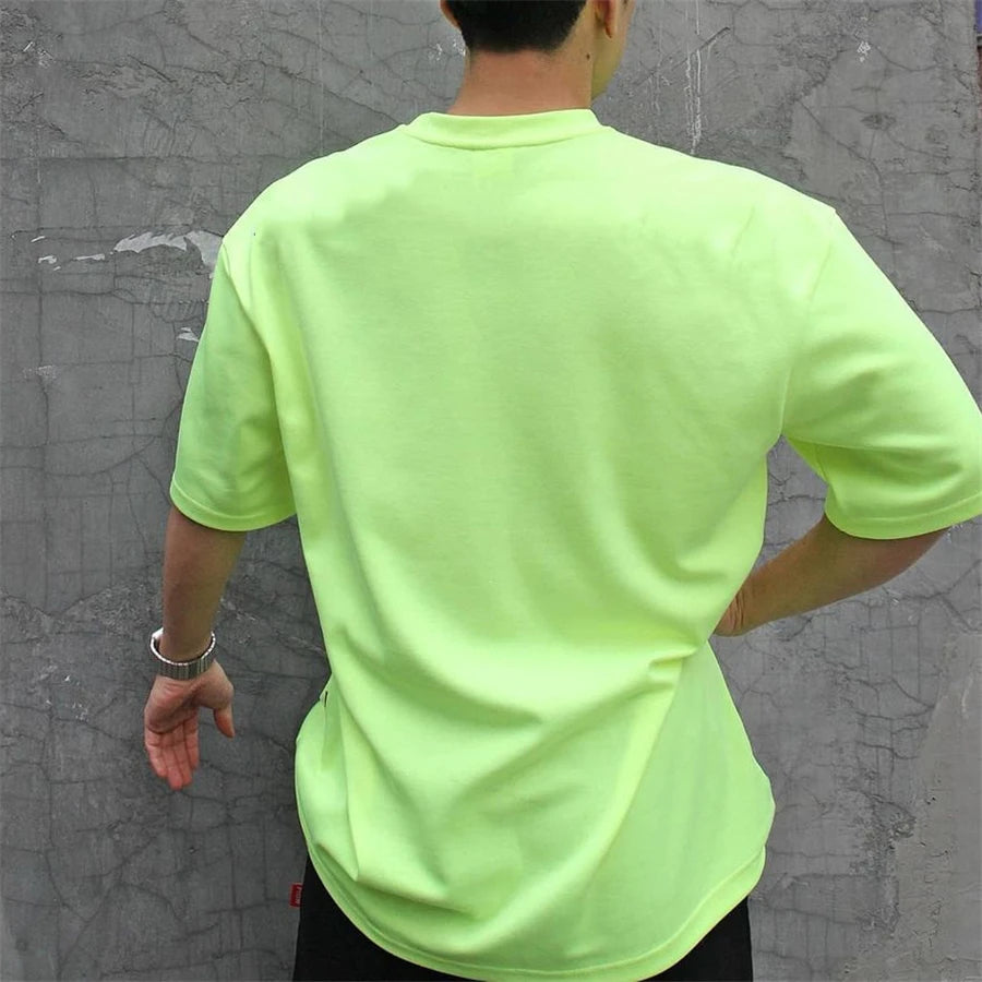 High Qualit gyms T shirt Men Bodybuilding print loose T-shirt Workout Fitness Tees Men Clothing cotton Short Sleeve Sports Shirt