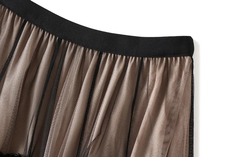 Women Skirt White Solid A-line Summer Simple Elegant Female French Style Fashion Vintage Long Skirt Oversized Women Skirt 0883