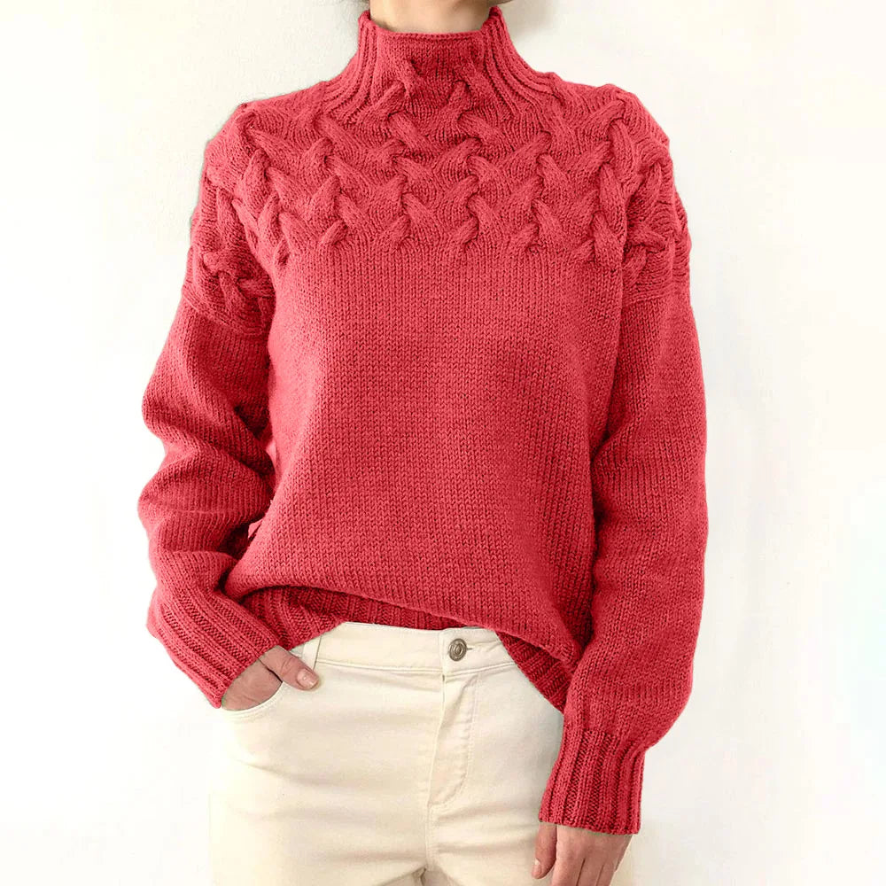 Winter Turtleneck Knit Pullover Sweater