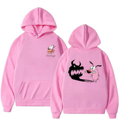 Vintage Cartoon Drop Shoulder Hoodie