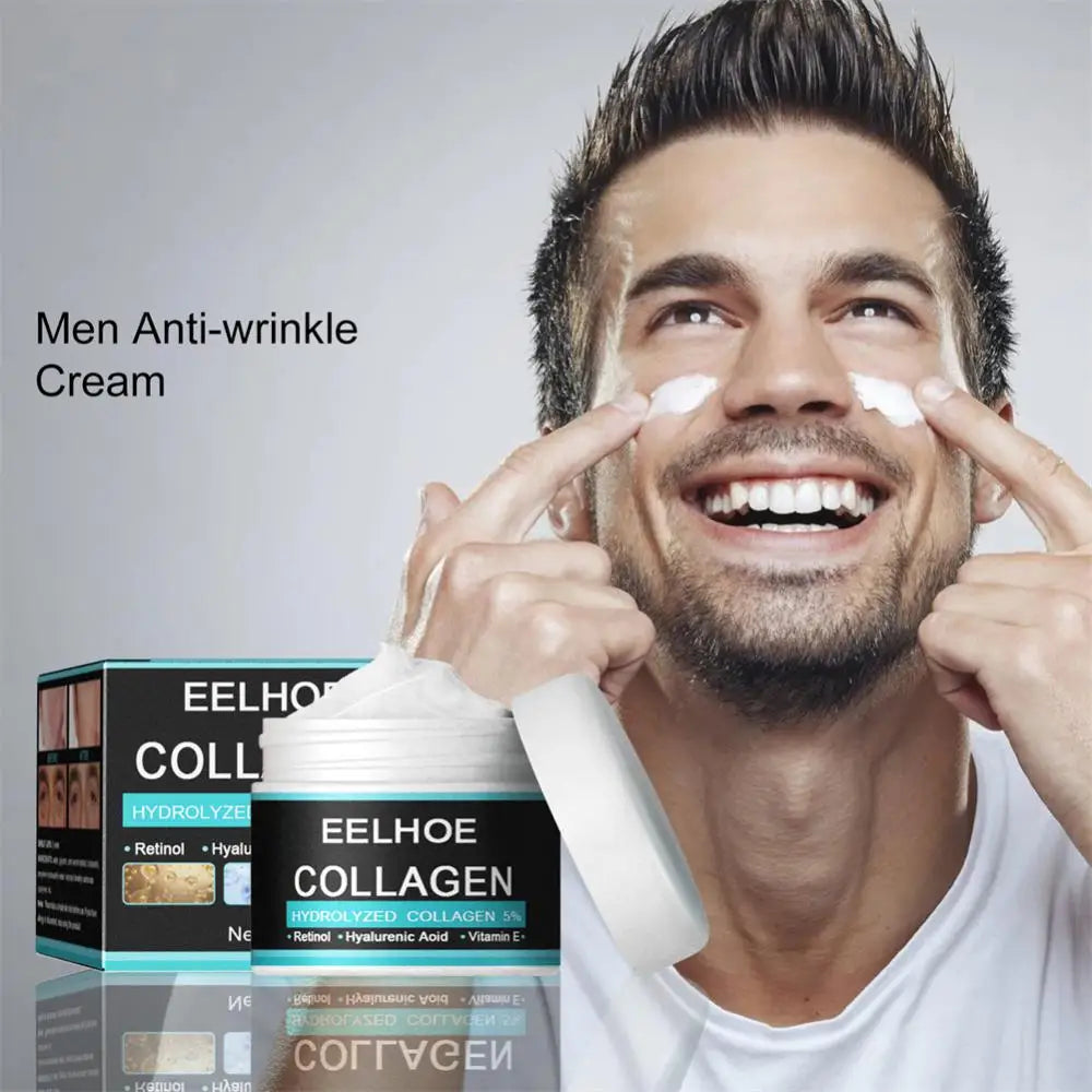 Collagen Creams For Men Improve Skin Quality Face Cream Firming Moisturizing Hyaluronic Acid Cream Facial Skin Care