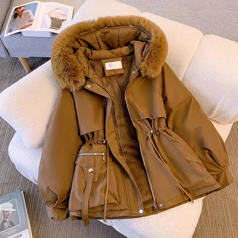 Fleece Lined Hooded Winter Puffer