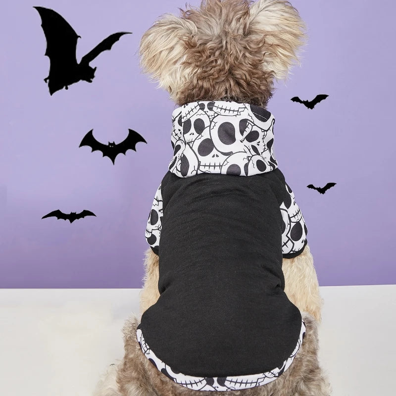 Halloween Print Pet Hoodie Sweatshirt