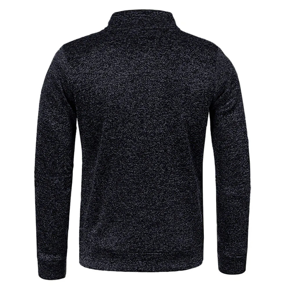 Men Sweatshirts Spring Autumn Pullover Half Zipper Pullover for Male Hoody Outdoor Sweatshit Solid Color Stand Collar