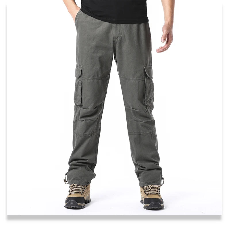 Loose Cotton Tactical Cargo Pants