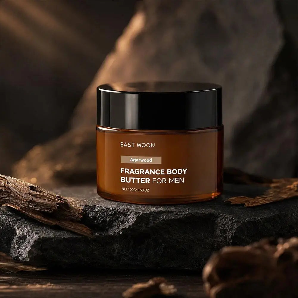100g Refreshing Men Gentle Care Dry Skin Deep Nourishing Cream Cologne Scent Body Lotion Agarwood Fragrance Body Butter For Men