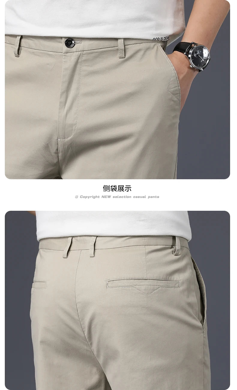 Everyday Stretch Straight Cotton Pants