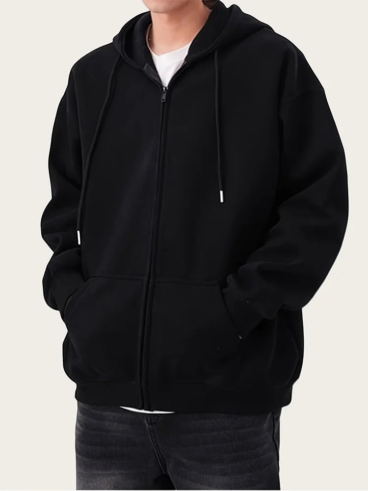 Men's Gothic Printed Zipper Hoodie Street Hoodie