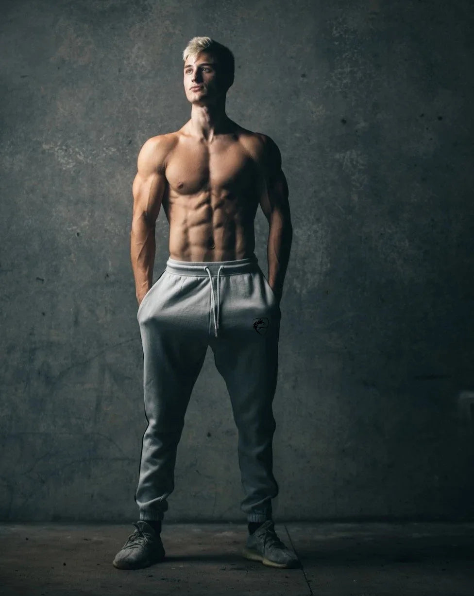 Men's Casual Jogger Pants Winter Sports Tapered Sweatpants for Running Training