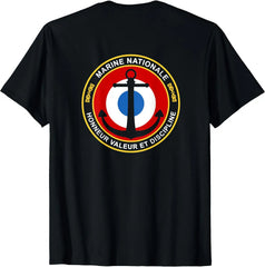 French Marine Print Cotton Tee
