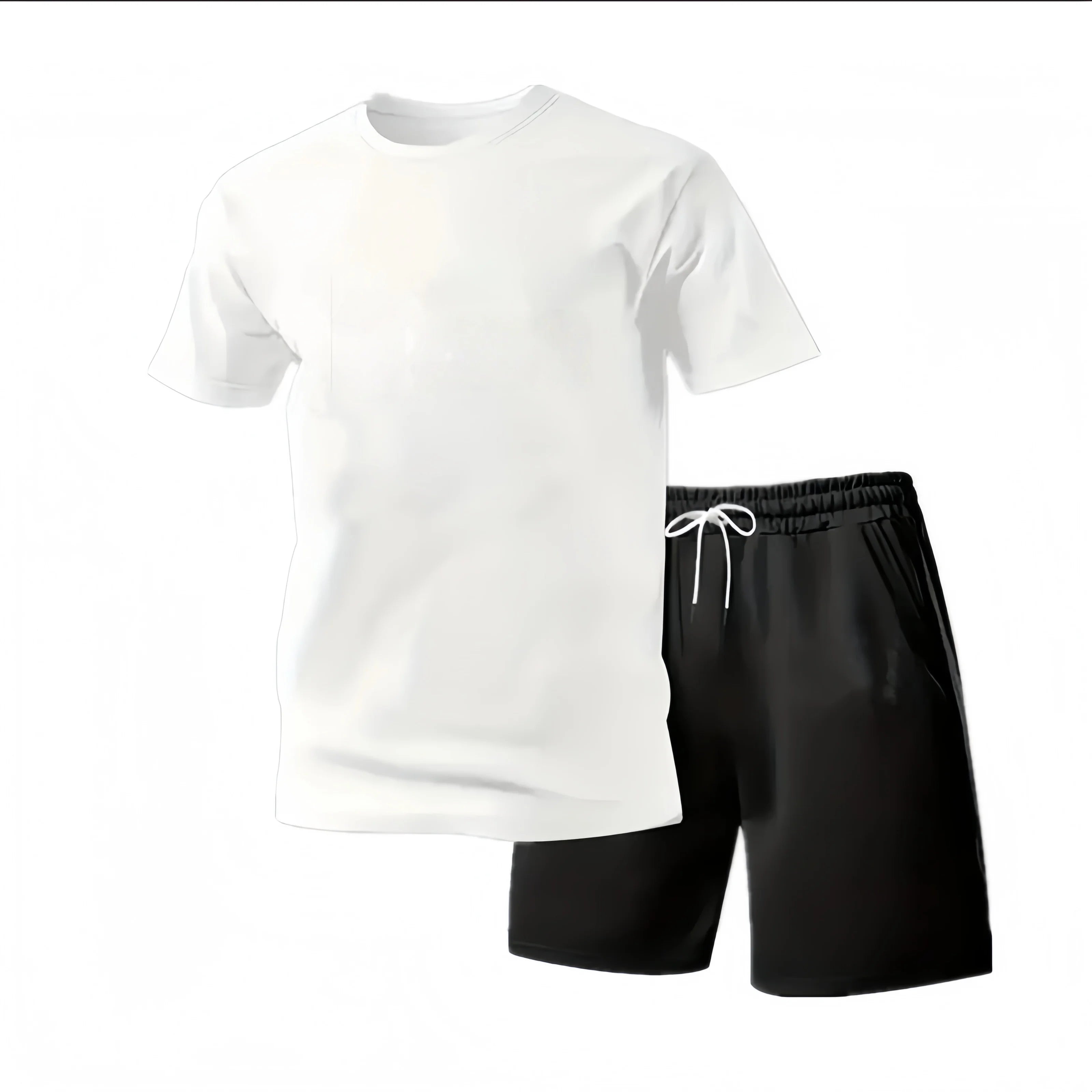 2026 Summer Fashion Men's Tracksuit T-shirt Shorts Set Leisure Short Sleeve Set Jogging Gym Suit Brand Clothing