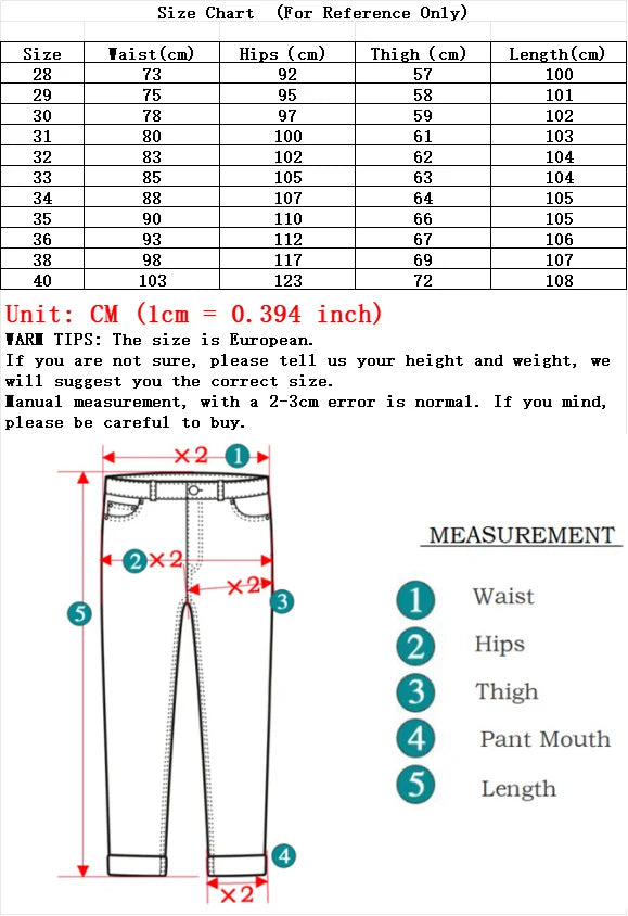 Smart Casual Straight Denim Jeans