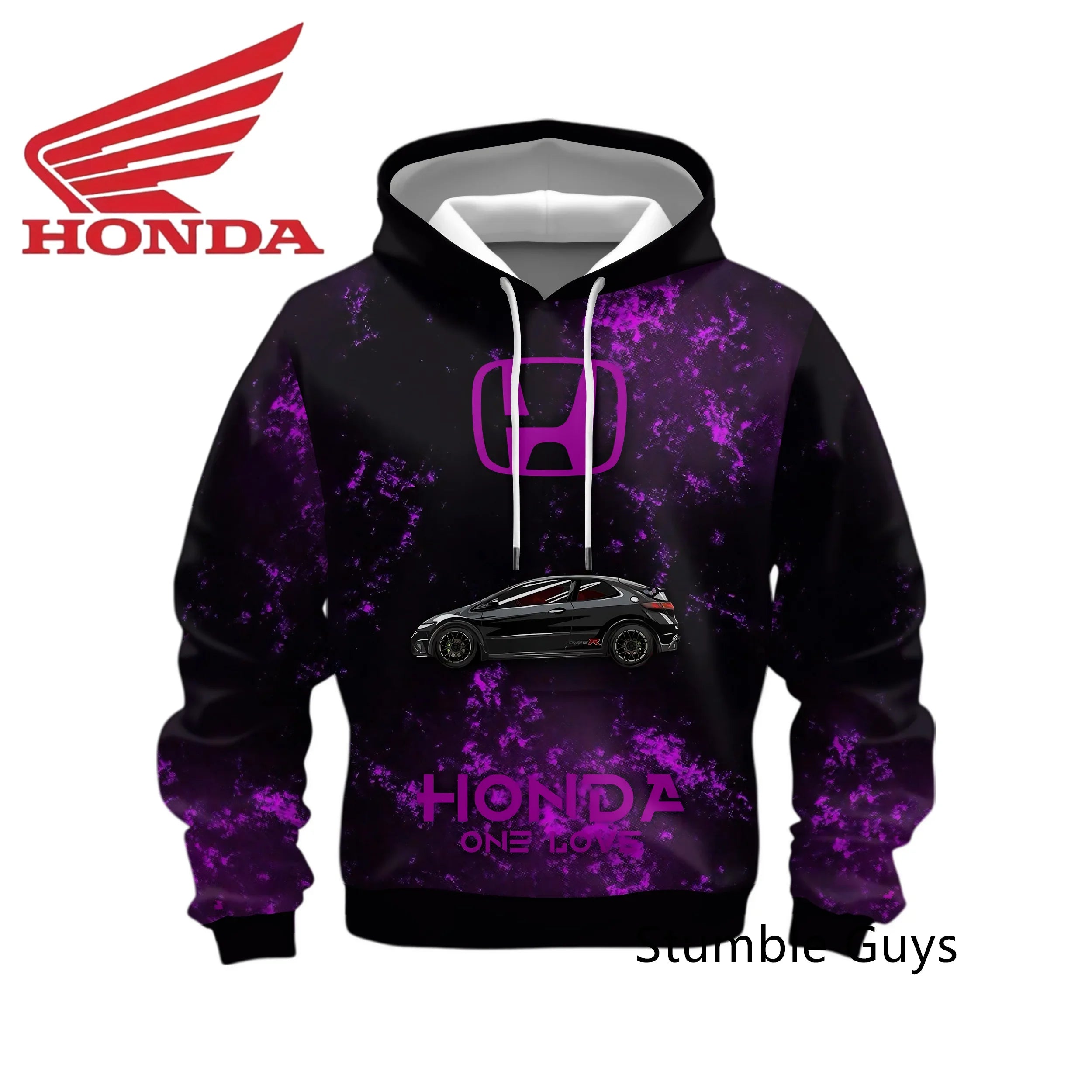 Racing Style Long Sleeve Hoodie