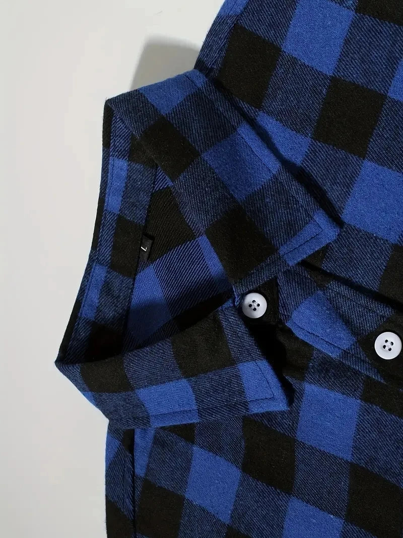 Classic Plaid Flannel Shirt Men