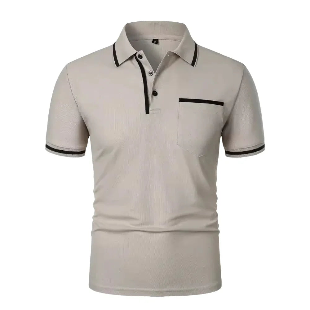 Slim Breathable Summer Pocket Polo