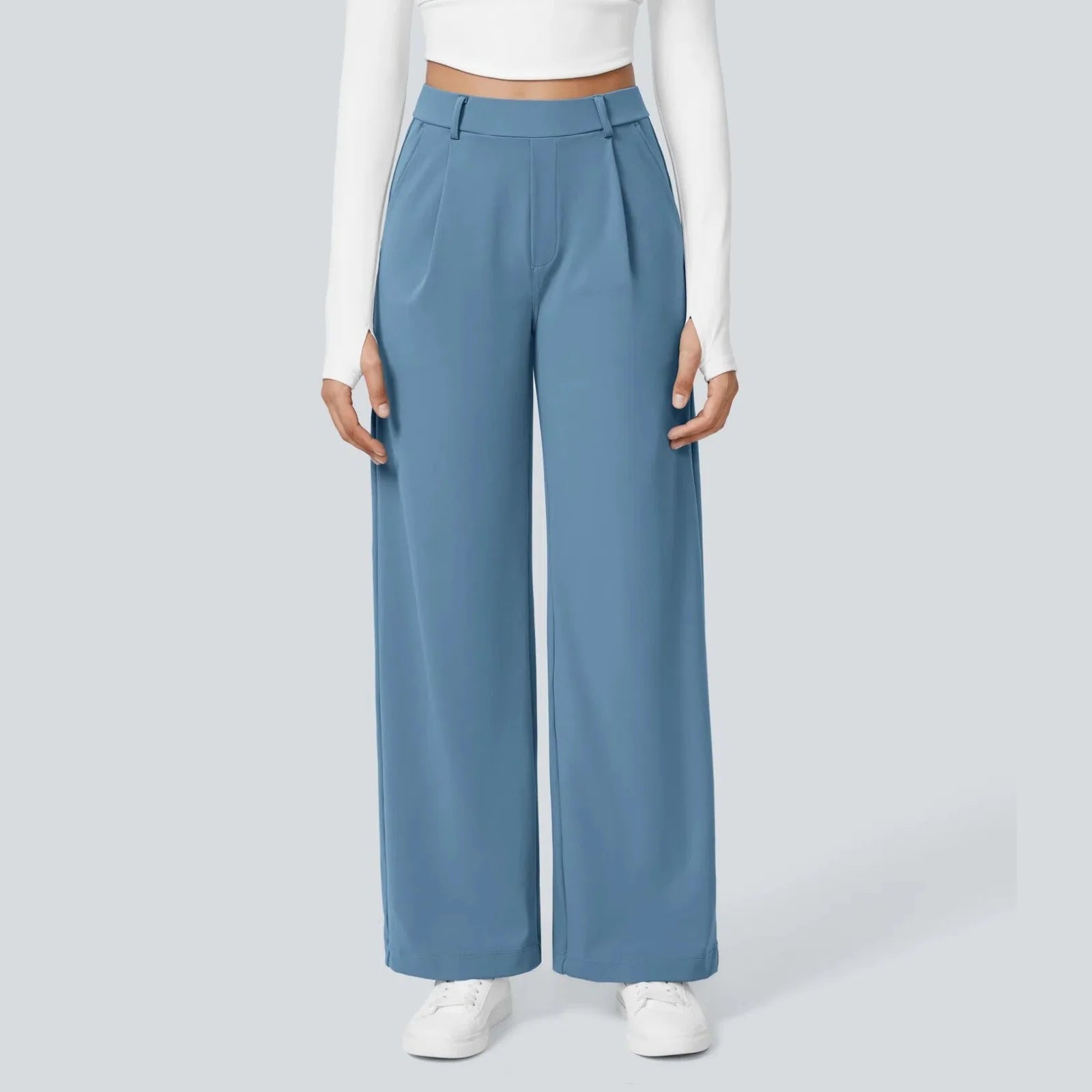Women's Fashion Comfortable Pants Autumn and Winter Wide Leg Casual Sports Drape Slimming and Versatile Floor Length 2025