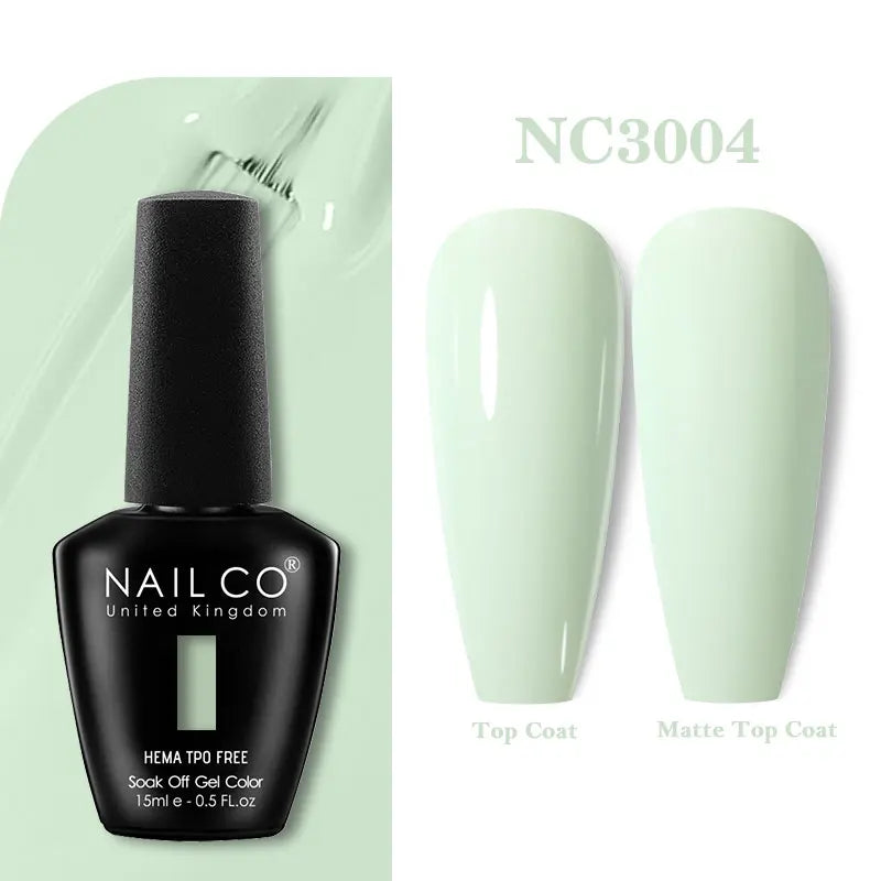 NAILCO 333 Colors Gel Nail Polish Semi Permanent Varnishes Nails Art Design Hybrid Soak Off Top Base Coat UV Gel Manicure 15ml