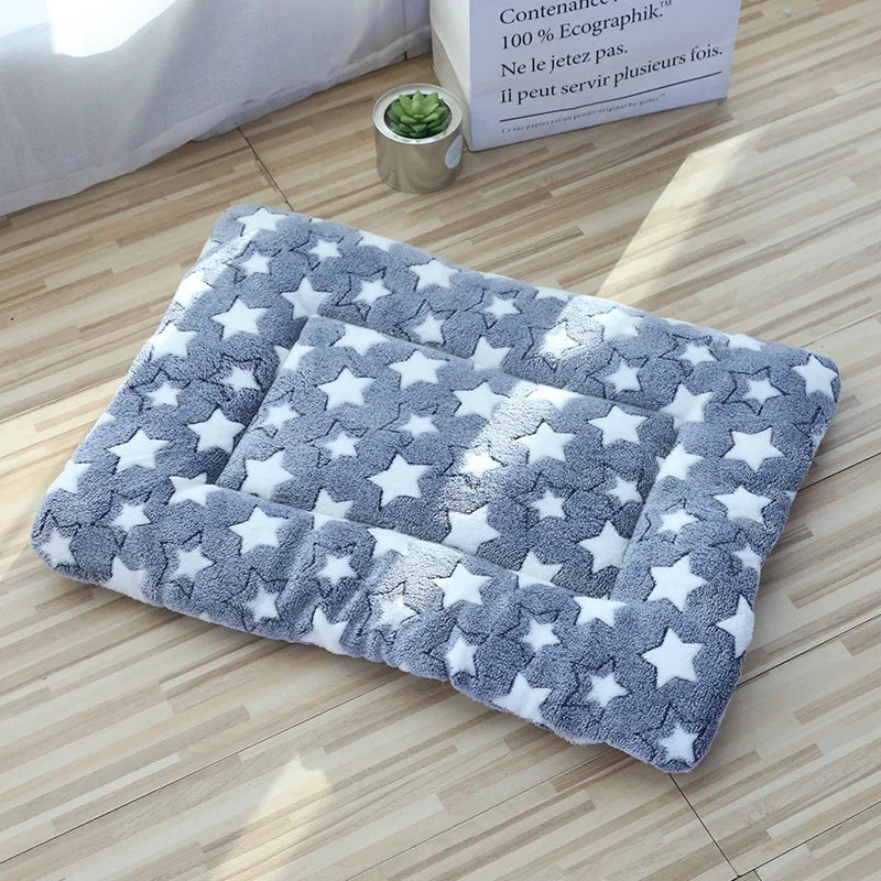 Soft Pet Bed Mats Short Plush Pet Sleeping Bed Mats for Cats Dogs Cute Pad Blanket Warm Kitten Cushion Cat Accessories