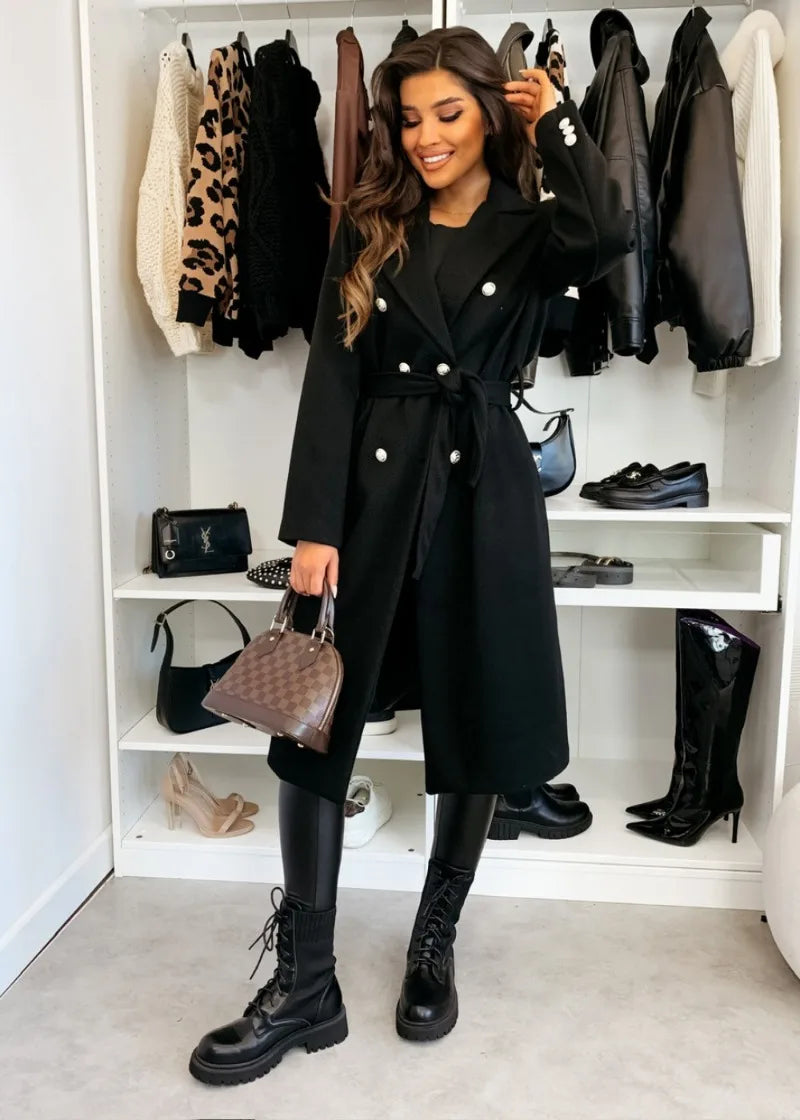 Vintage Double Breasted Wool Trench