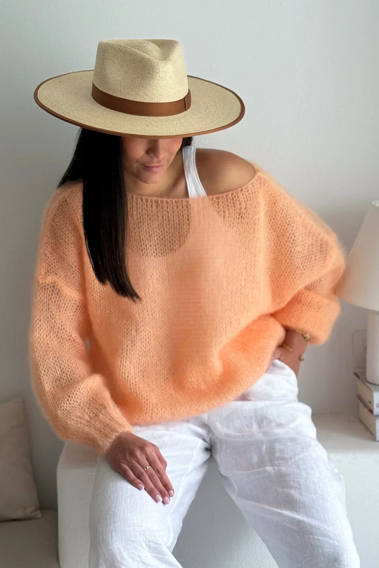 Off Shoulder Casual Knit Pullover