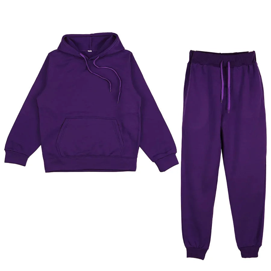 Men's Sports Suits Fashion Tracksuit Women Hoodies + Pants Two Pieces Sets Running Casual Sweatshirts Sweatpants Men's Clothing