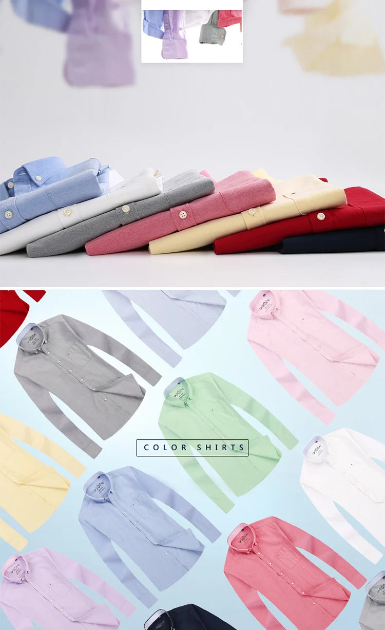 Slim Striped Office Shirt Men