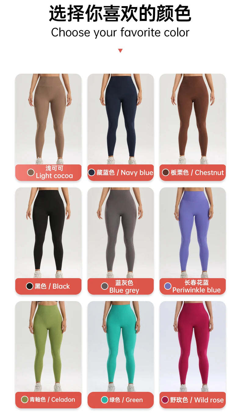 Yoga Leggings for Fitness Legging Sport Femme Slim Fit Pants Female Buttery Soft High Waist Leggins Push Up Gym Tights Women