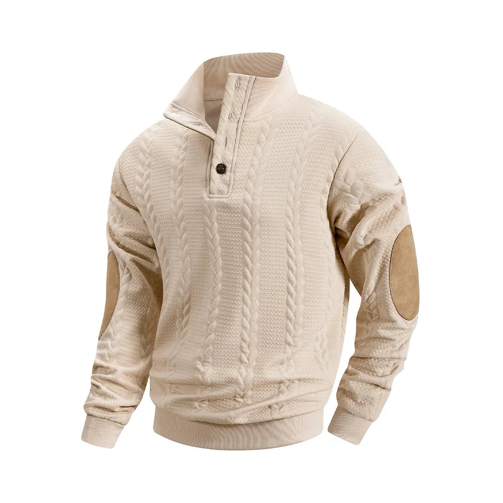 Stand Collar Knit Pullover