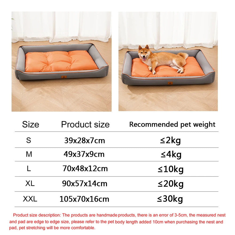 Bite-Resistant Four Season Square Bed