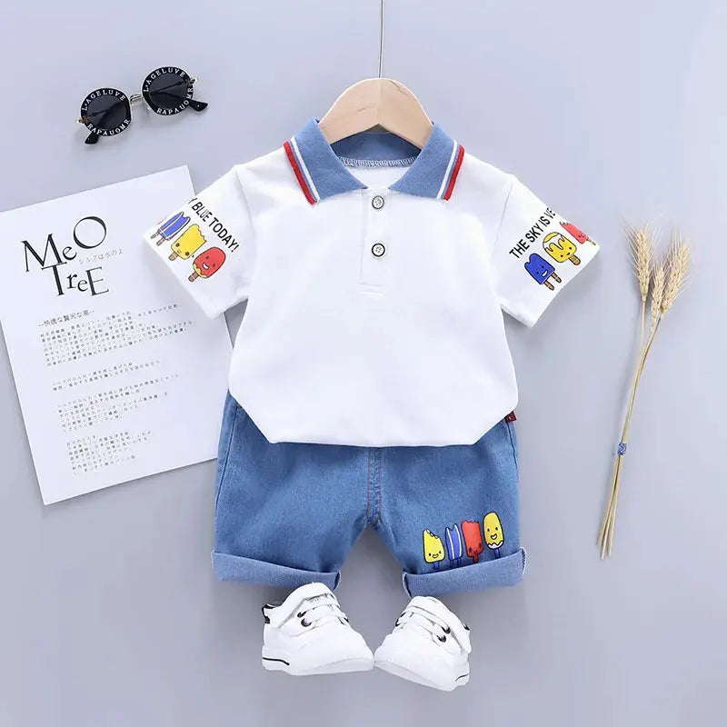 Playful Summer Baby Boy Set