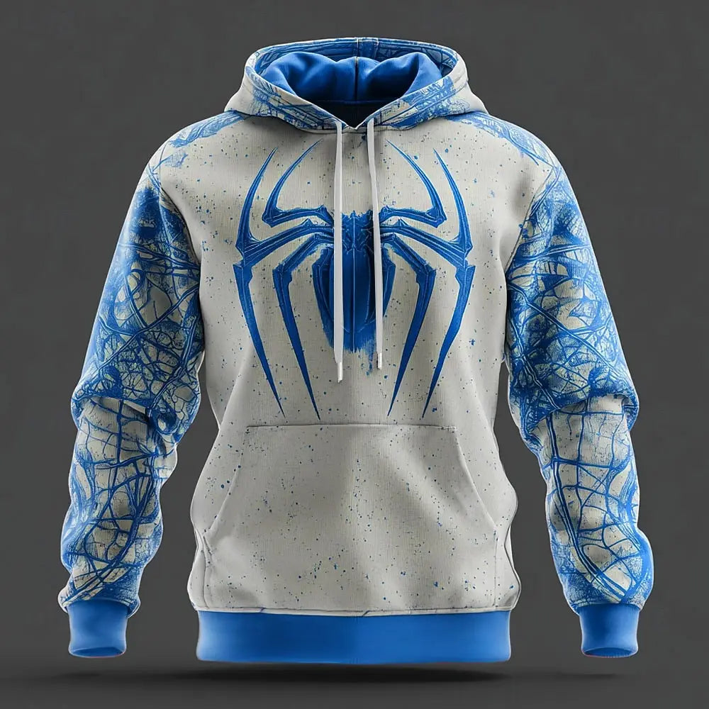 Men Hoodie Fashion Refined Design Daily All Match Print Long Sleeve Top For Male Daily Outdoor Walk Daily Wear Tops