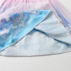 Gradient Tulle Butterfly Girls Dress