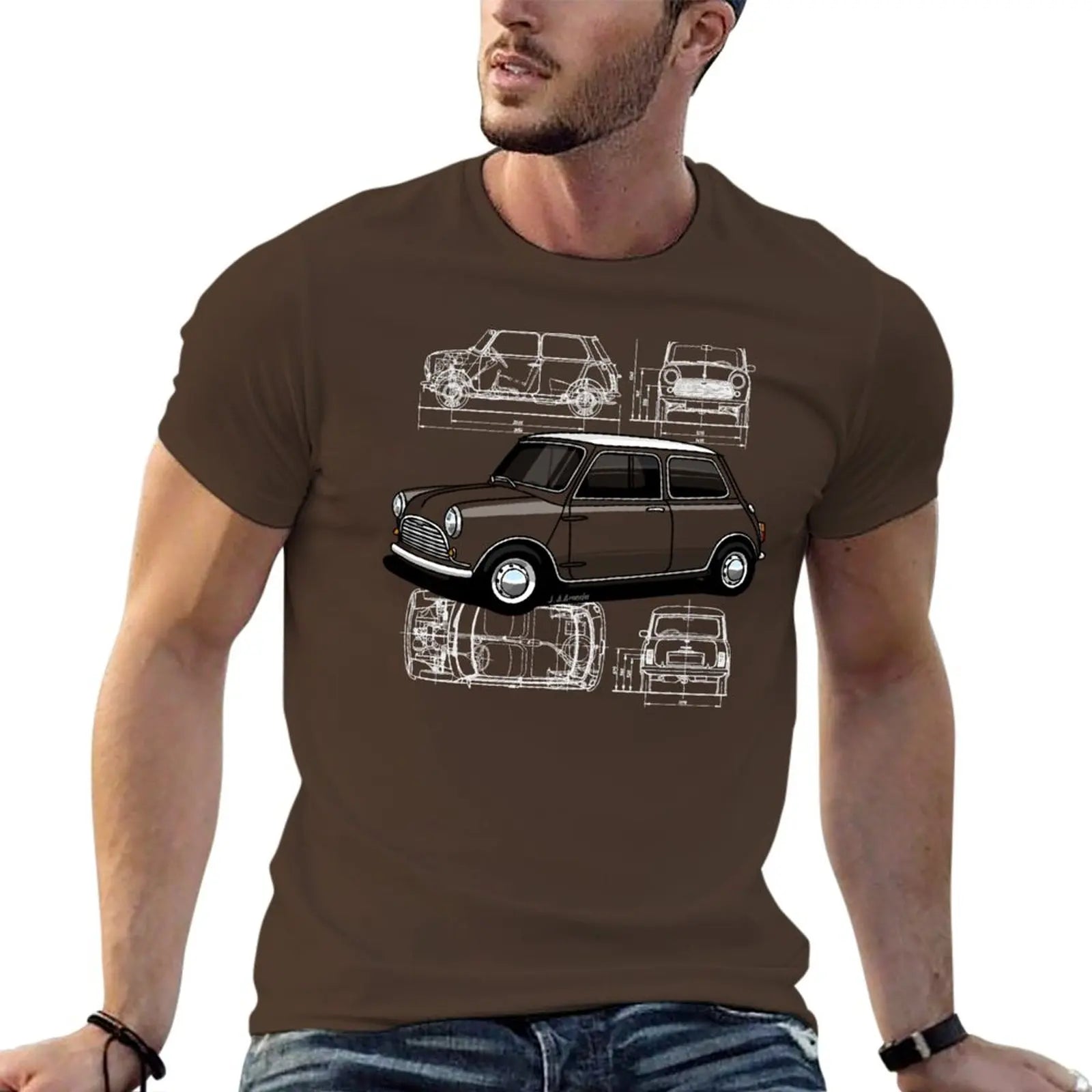 Vintage Rally Sketch Cotton Tee