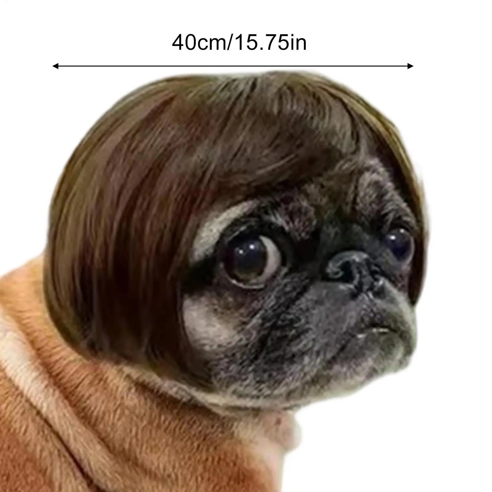 Pet Wig Accessories Dog Headdress Funny Costume Puppy Cosplay Dress Up Cute Pet Wig Cosplay Funny Props Head Accessories