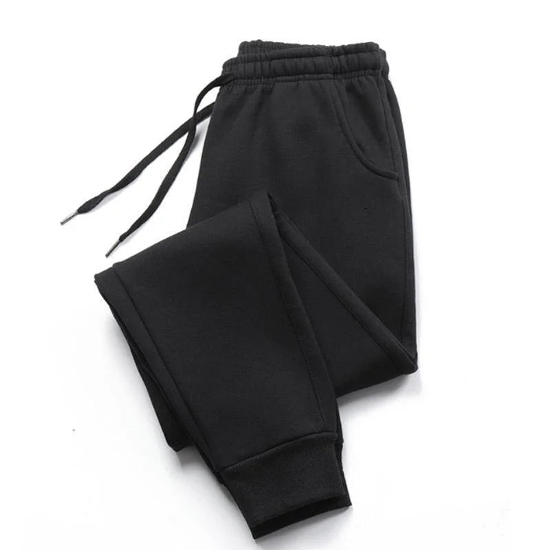 Men's Athletic Trainning Joggers Casual Loose Fit Sweatpants Spring Fall Fleece Lined Pants Elastic Waist Drawstring Trousers