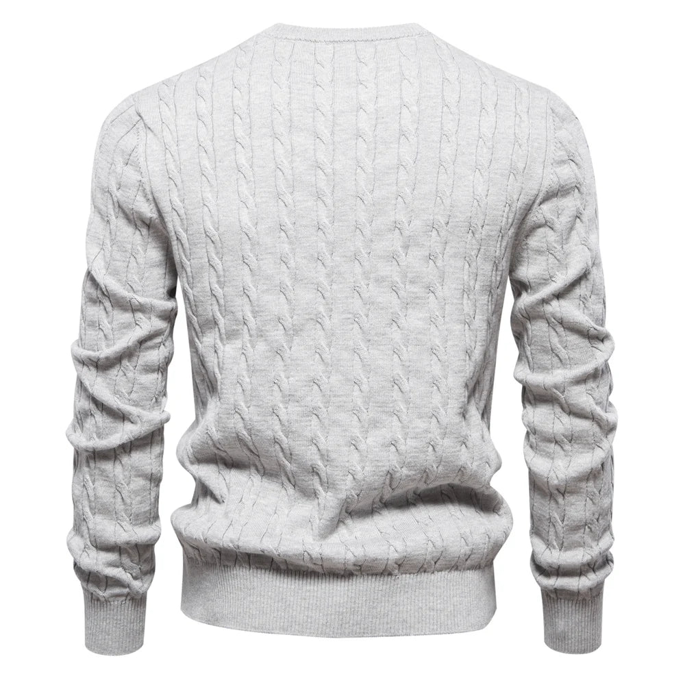 Giraffe Embroidered Knit Pullover