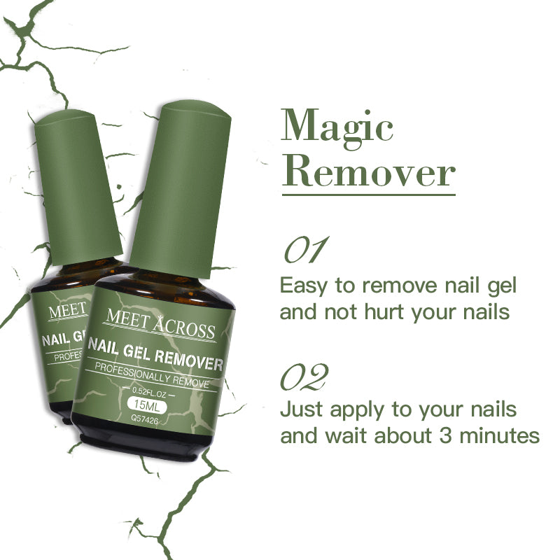 15ML Remover Gel 3-5 Mins Fast Remover Magic Nail Gel Remover Polish Clean Degreasr Soak Off UV LED Vernis Nail Art Manicure