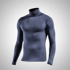 Autumn Winter Mens Turtleneck Sweaters Casual Thermal Long Sleeve Slim Fit Pullovers Stretch Basic Tops Sweatshirt Jumper TShirt