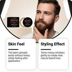 Beard care cream is gentle, smooth, refreshing, fragrant, caring for rough and hard whiskers, soft and sticky, easy to spread cr