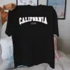 California Letter Graphic Cotton T-Shirt