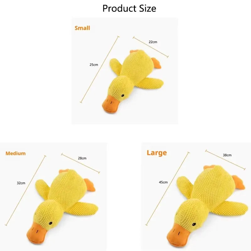 Cuddly Yellow Duck Squeak Toy