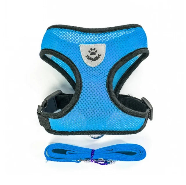 Breathable Mesh Vest Lead Leash