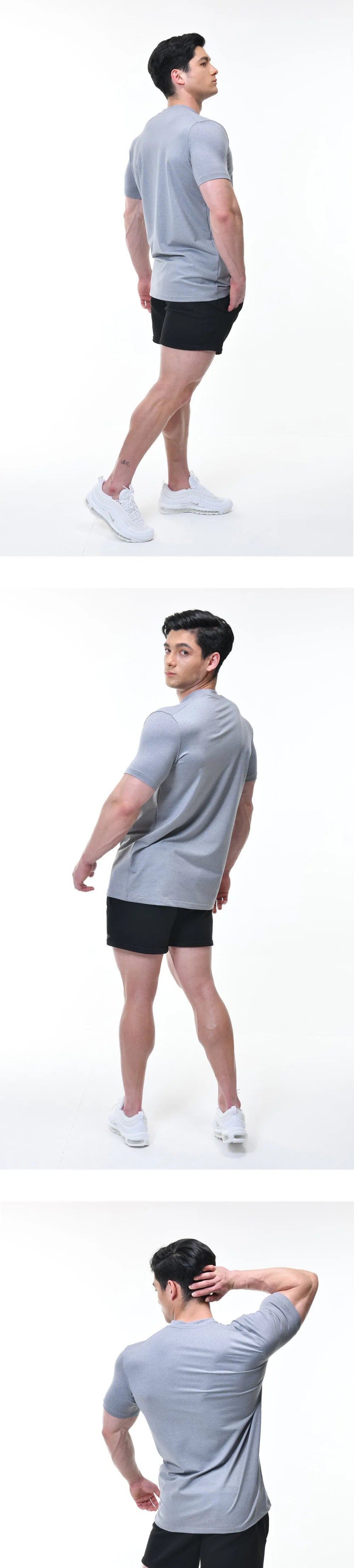 Men Muscle Shirt Slim Fit Bodybuilding Tshirt Men Workout Fitness Shirts Top Tees