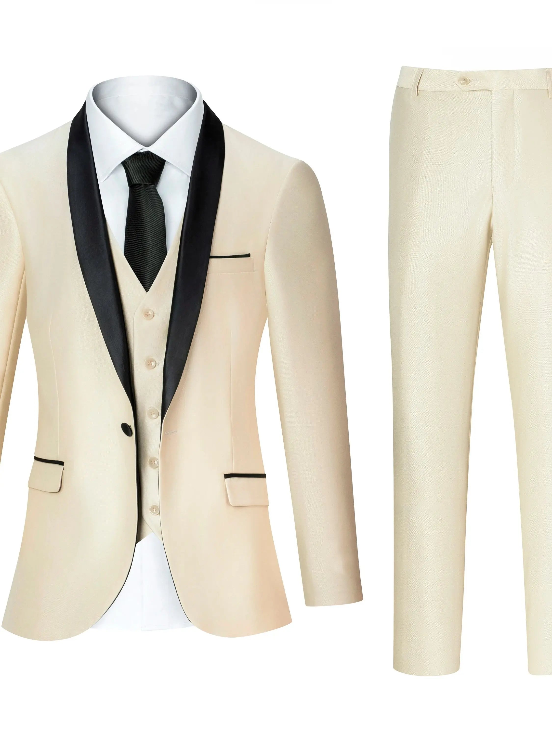 Peak Lapel Three-Piece Suit
