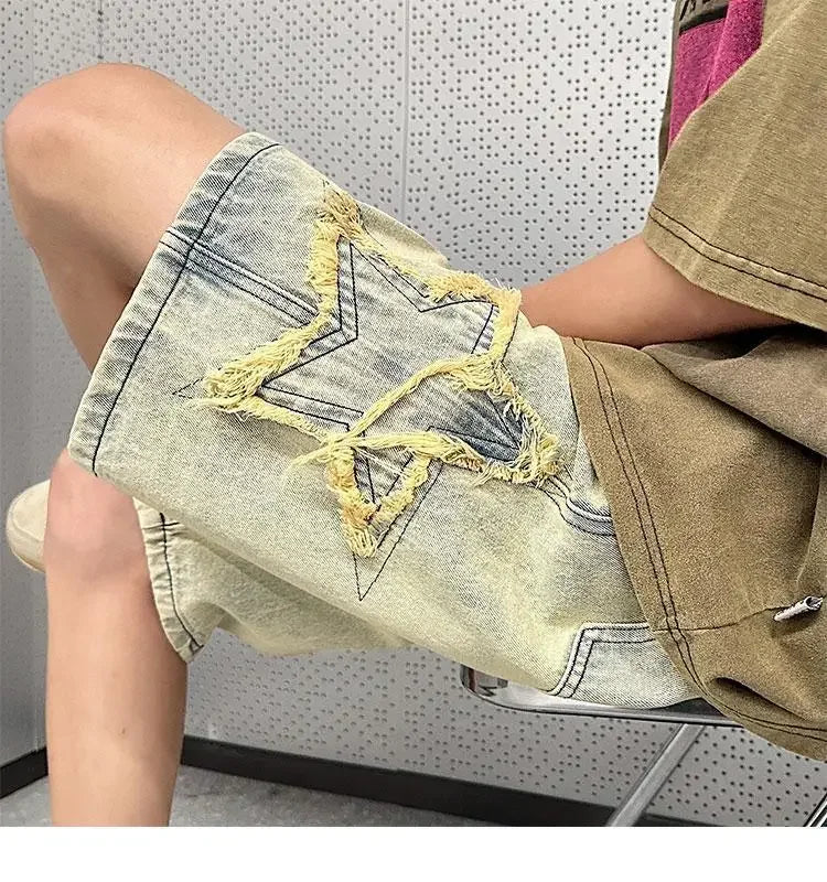 Retro High Street Denim Shorts
